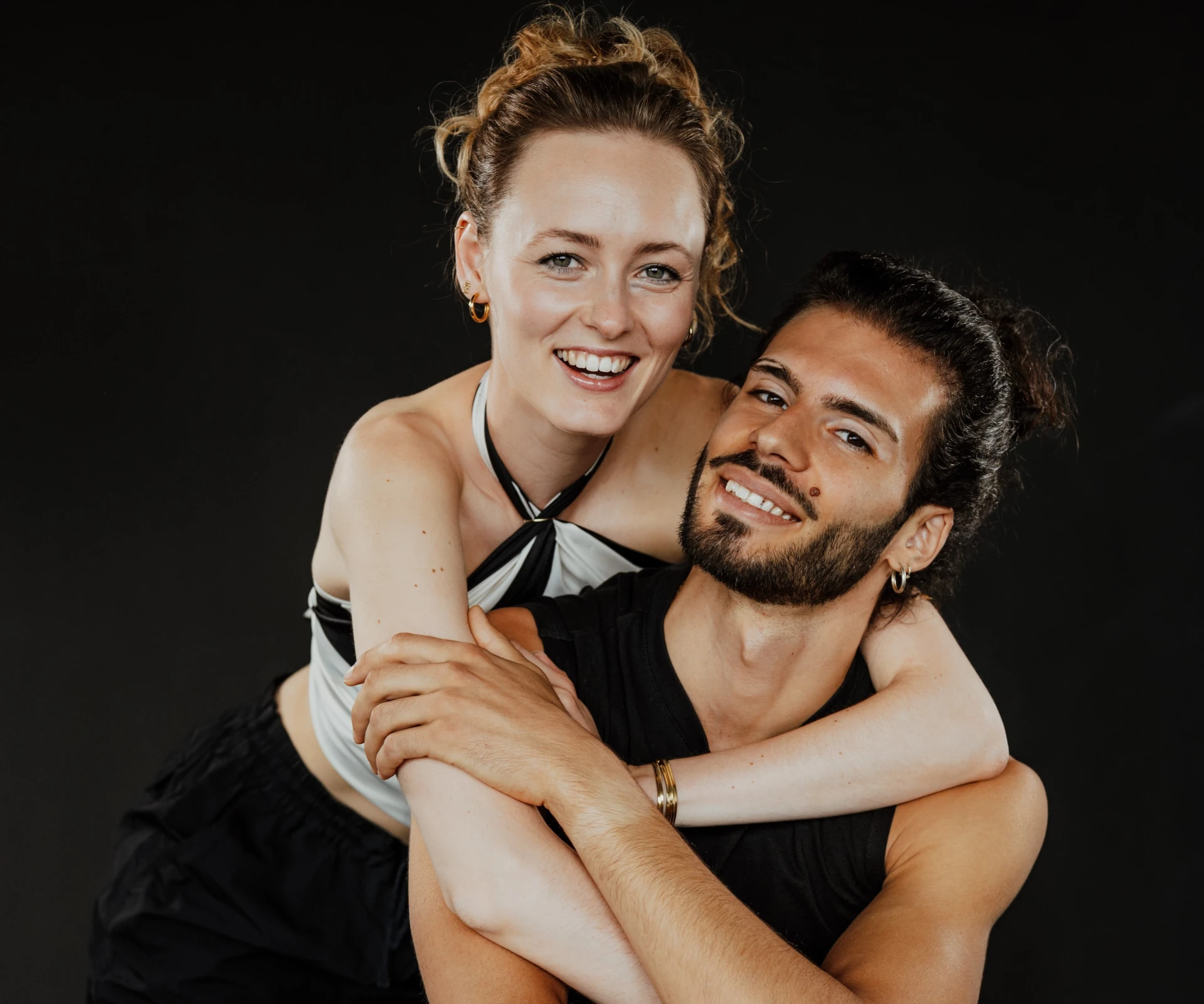 Ursula & Stamatis laughing