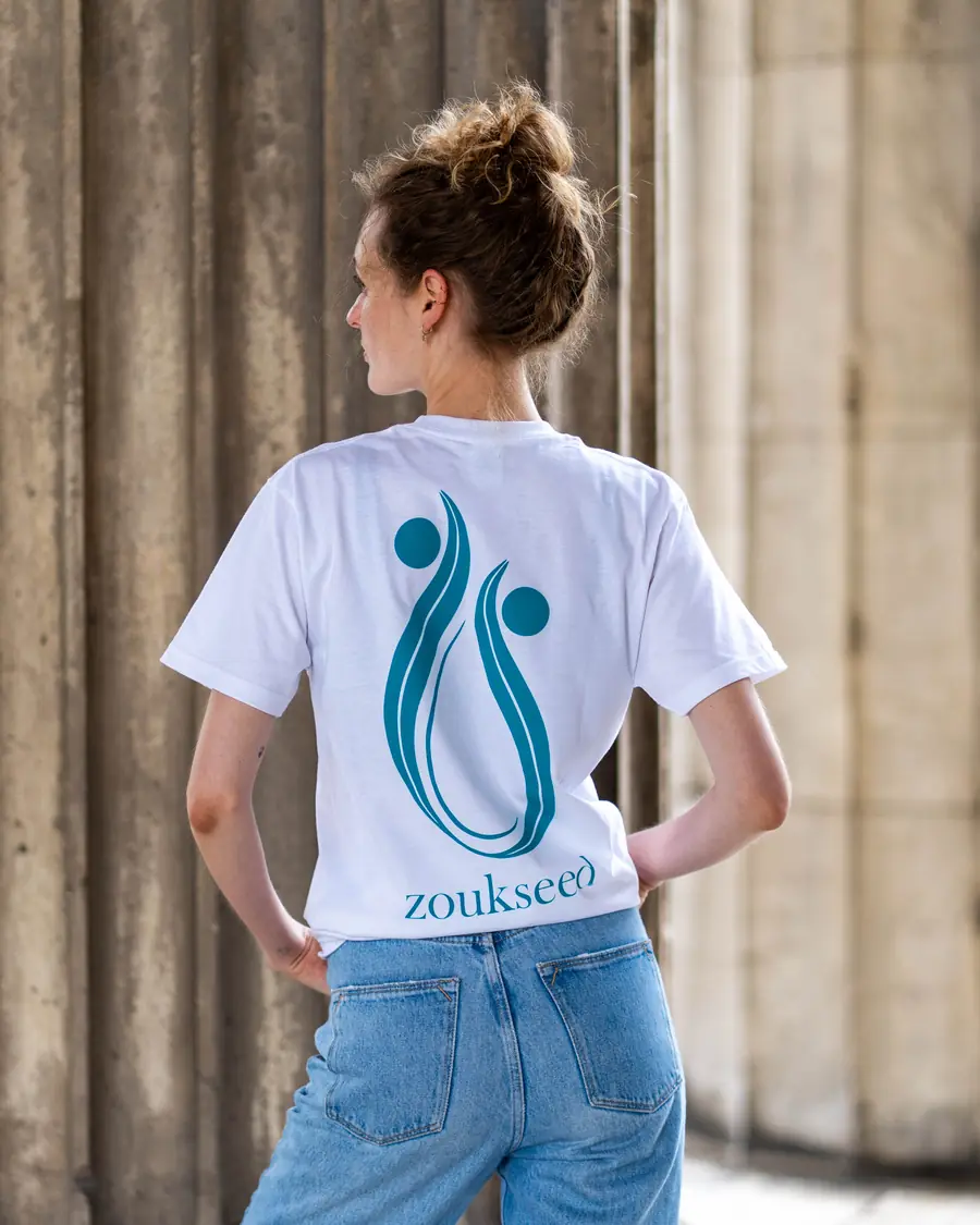 Shirt mit zoukseed-Motiv in Jade, Ansicht 1