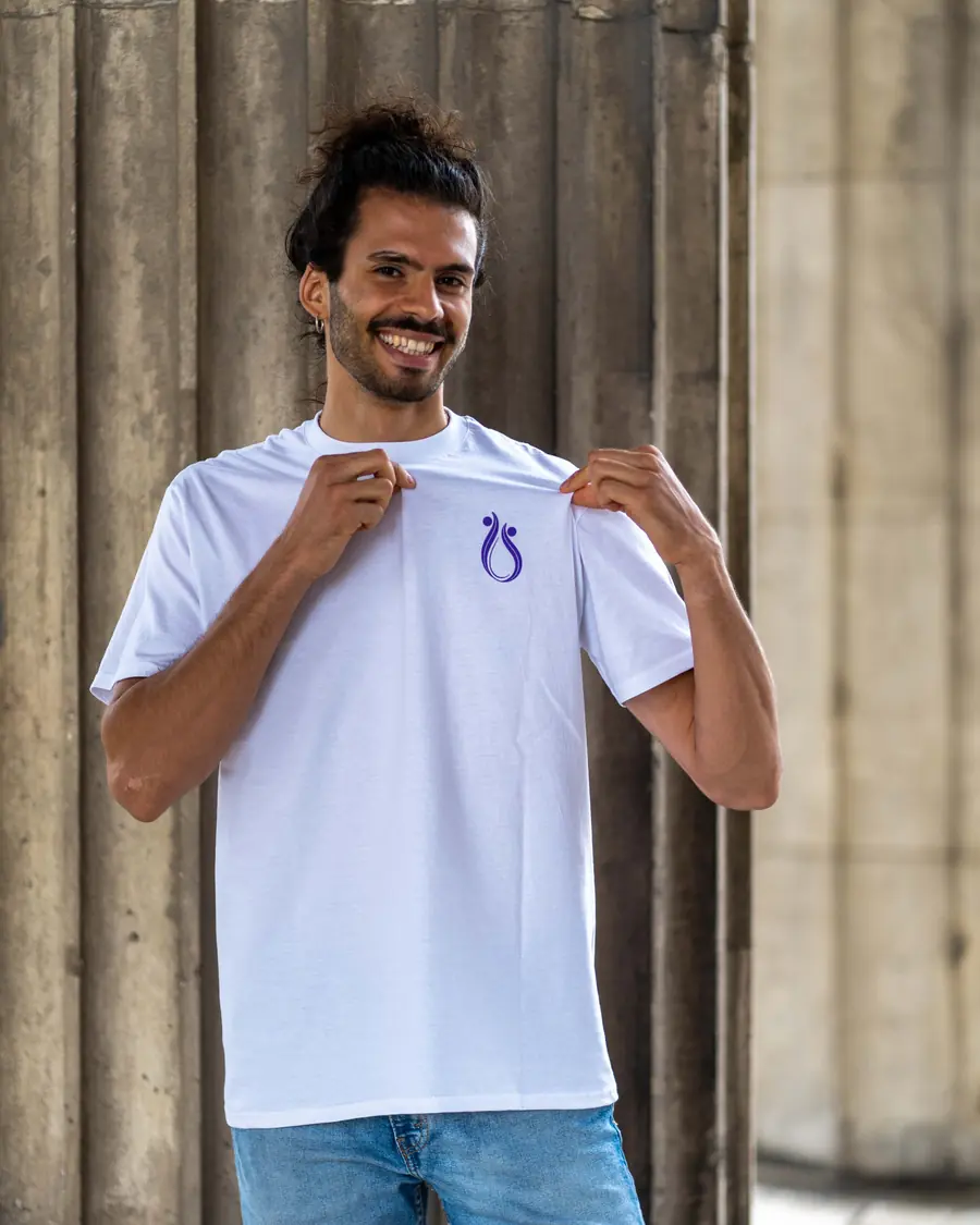 Shirt mit zoukseed-Motiv in Lila, Ansicht 1